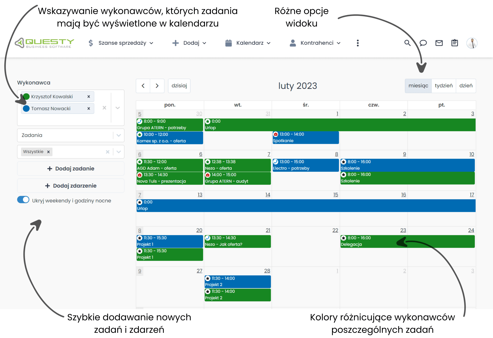 CRM dla firmy IT - planowanie i koordynacja zadań w kalendarzu CRM