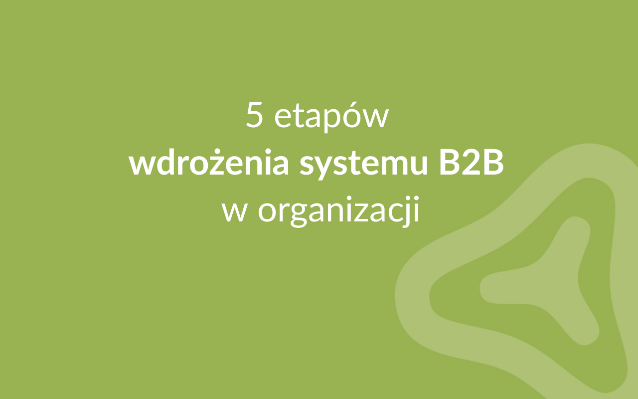 5 etapów wdrożenia systemu B2B w organizacji